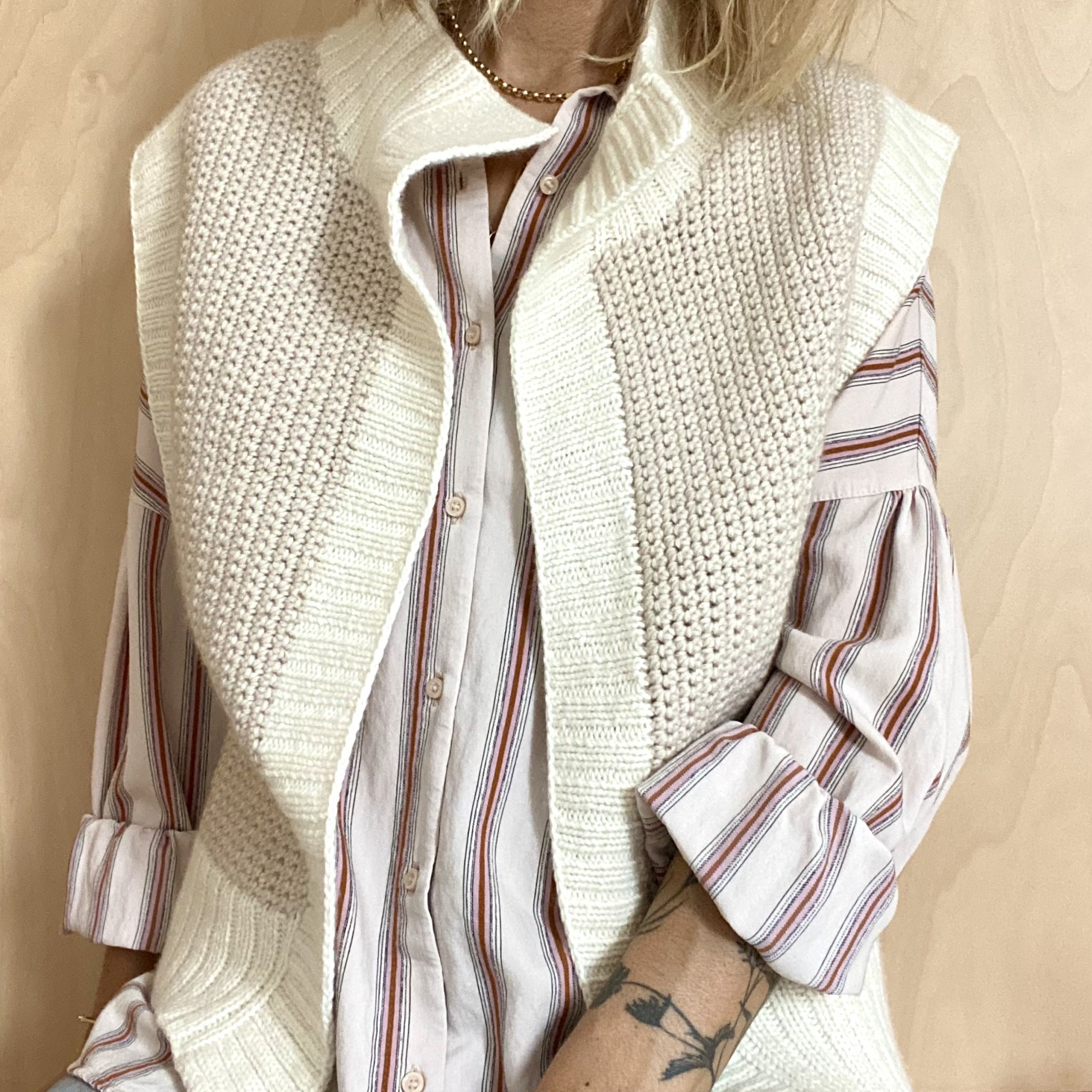 Le gilet "COLETE" - Laetitia DALBIES x Katia Yarns