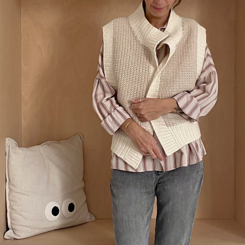 Le gilet "COLETE" - Laetitia DALBIES x Katia Yarns