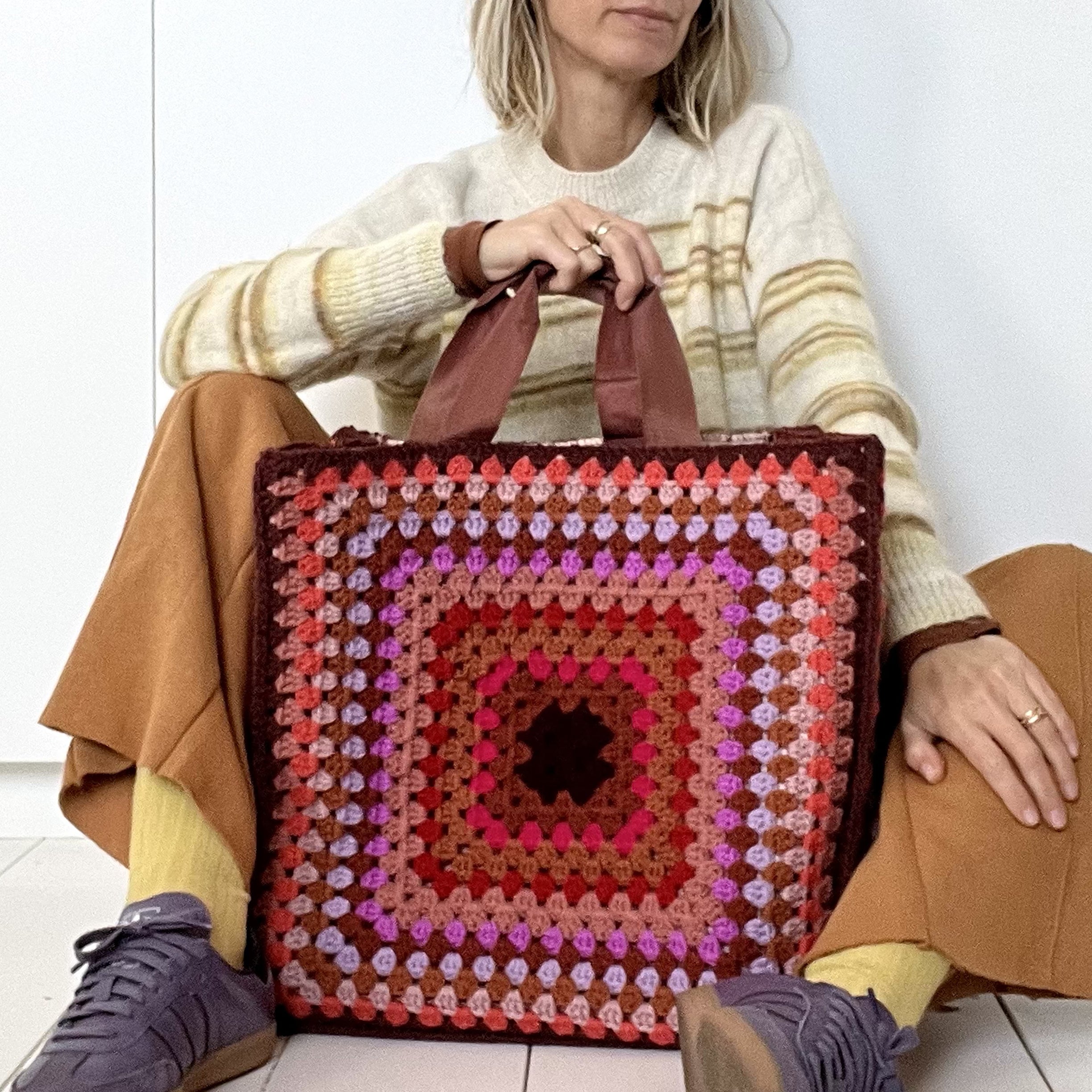 Le CABAS SHOPPING "ALBA" custo GRANNY