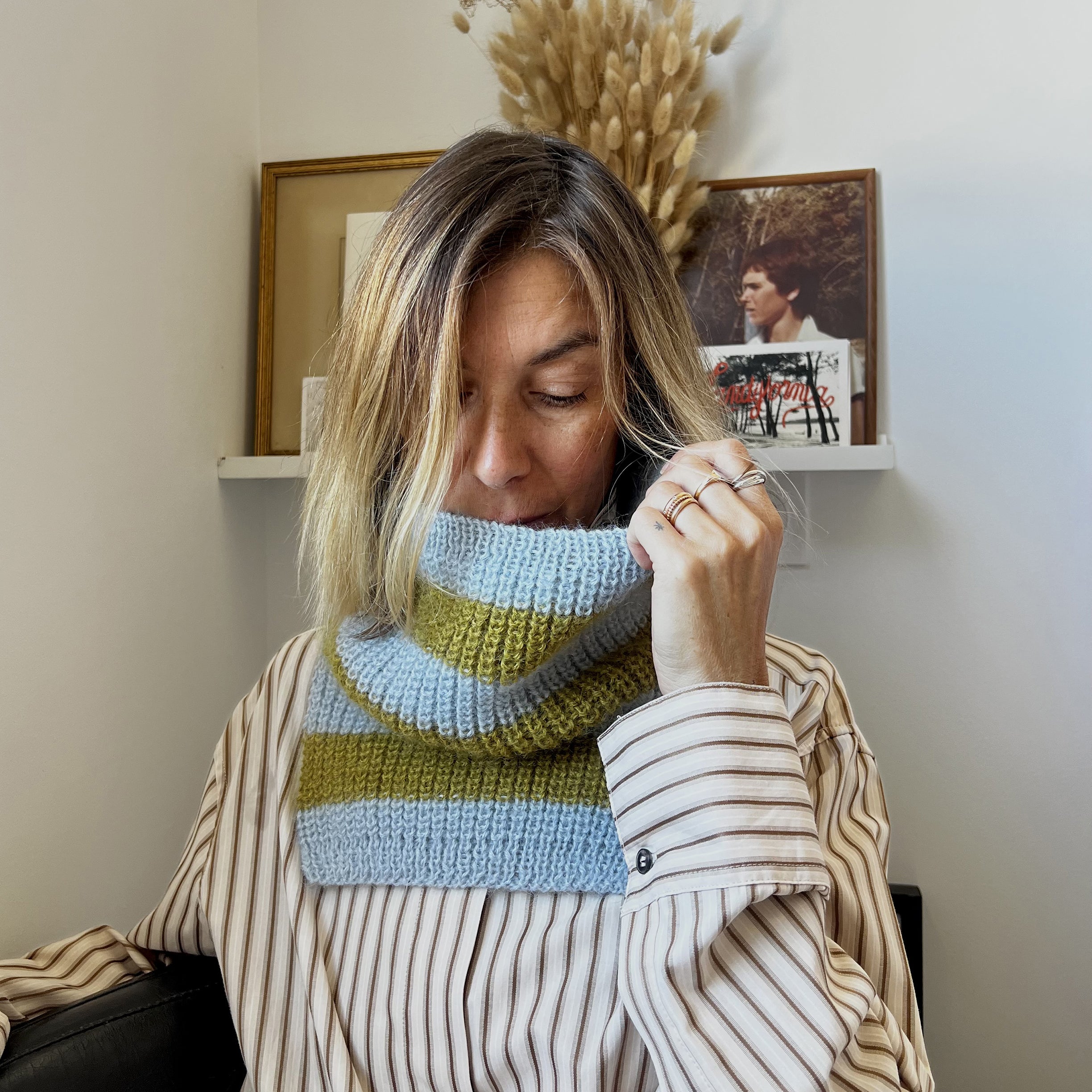 Le col plastron "OWEN" au tricot