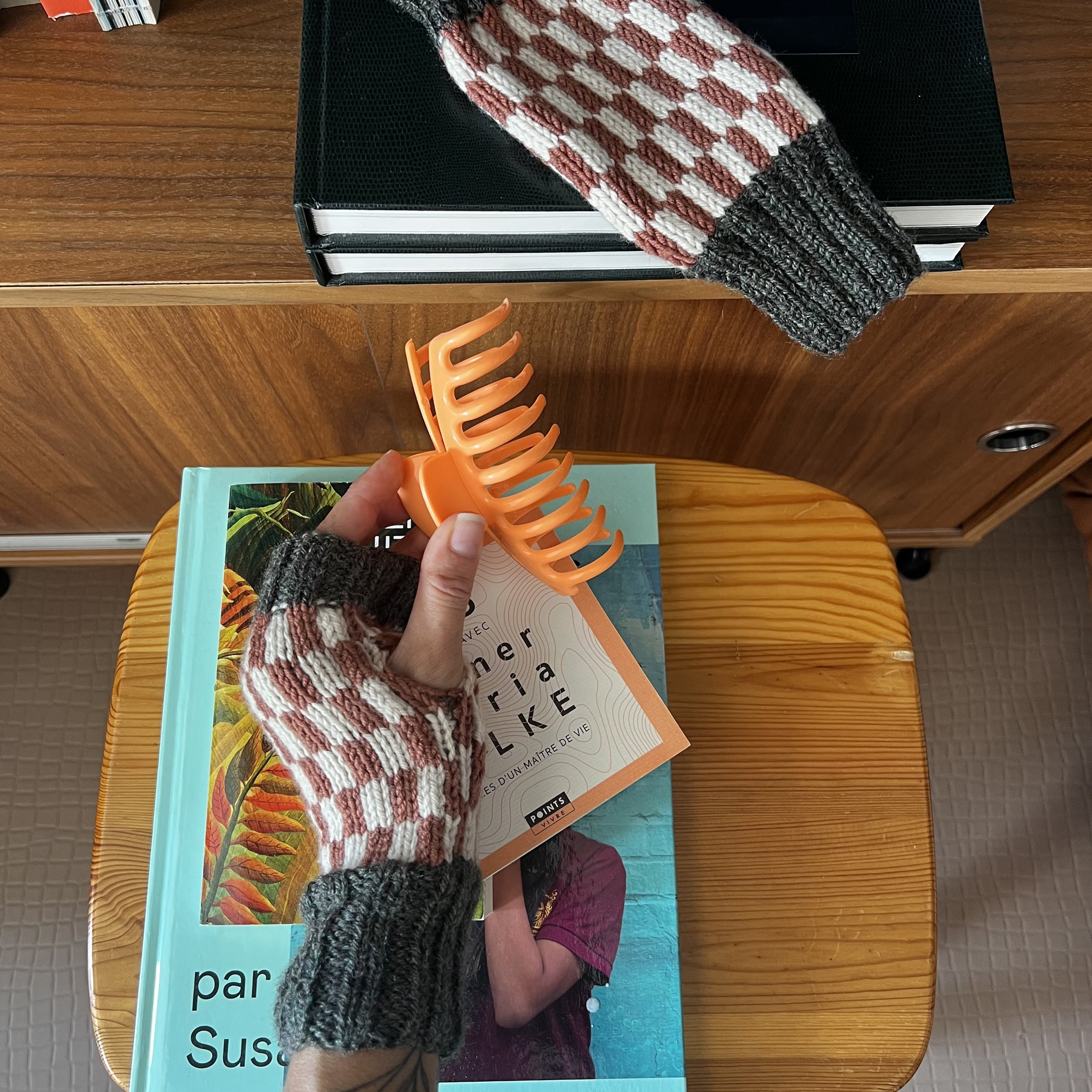 Les mitaines en jacquard "PALMIRA"