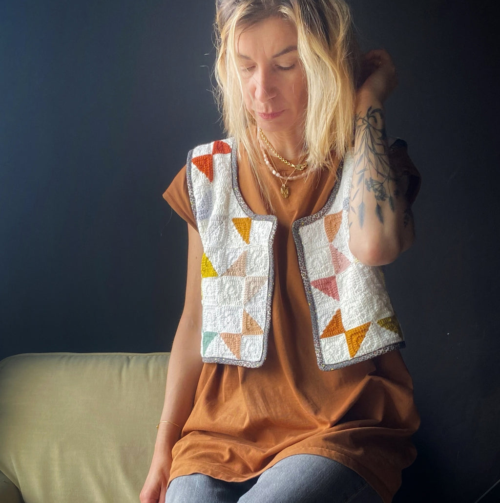Le GILET PATCHWORK en GRANNY