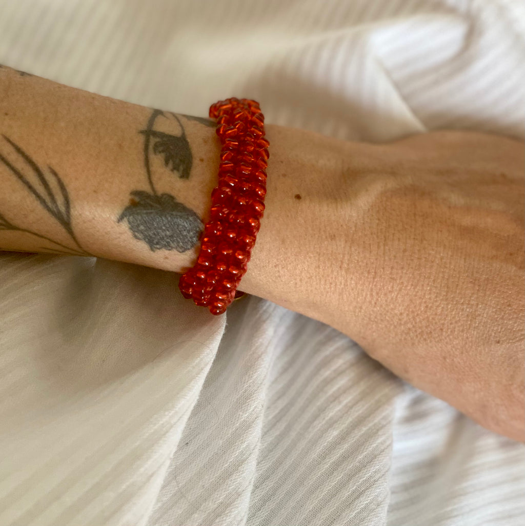 Les bracelets crochetés en perles