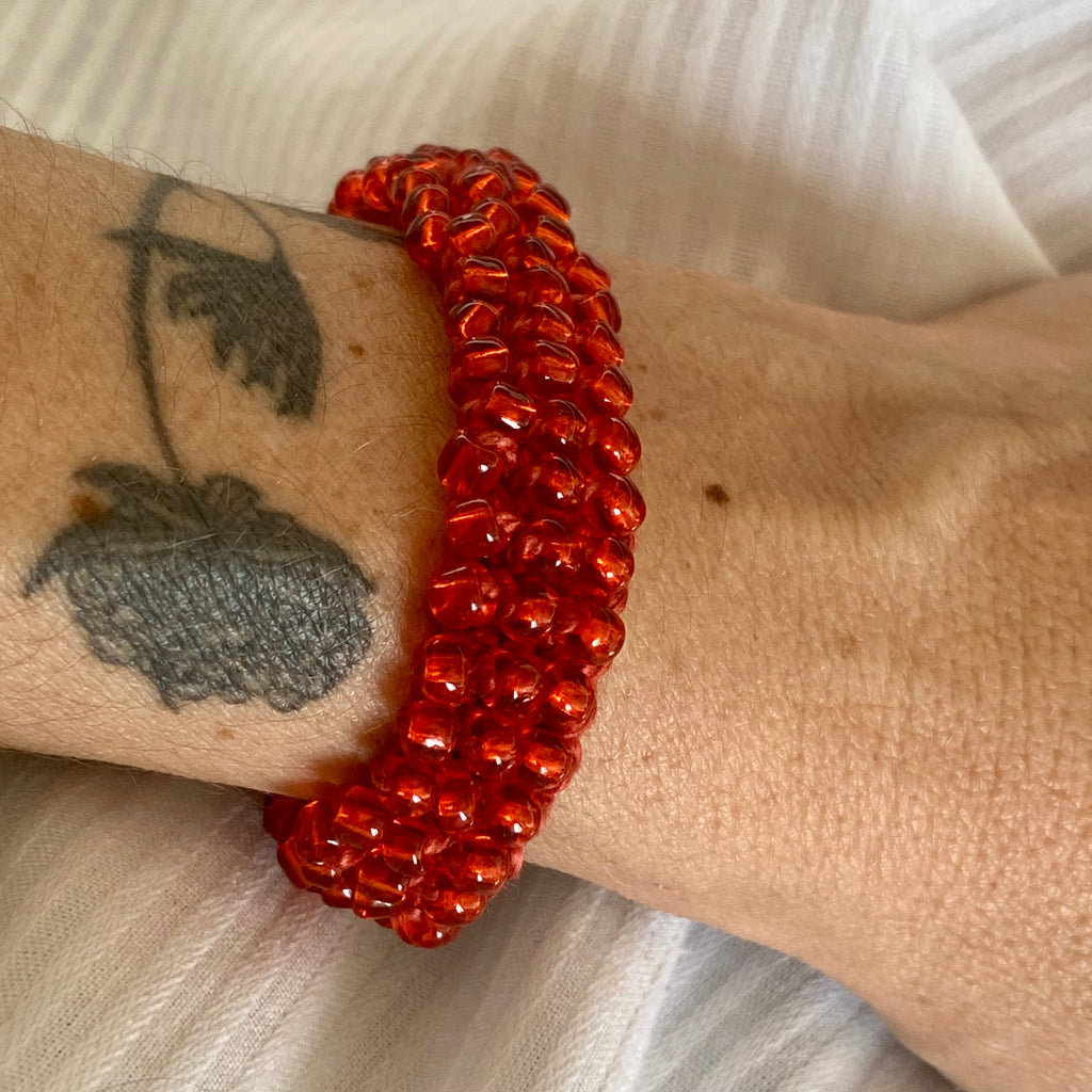 Les bracelets crochetés en perles