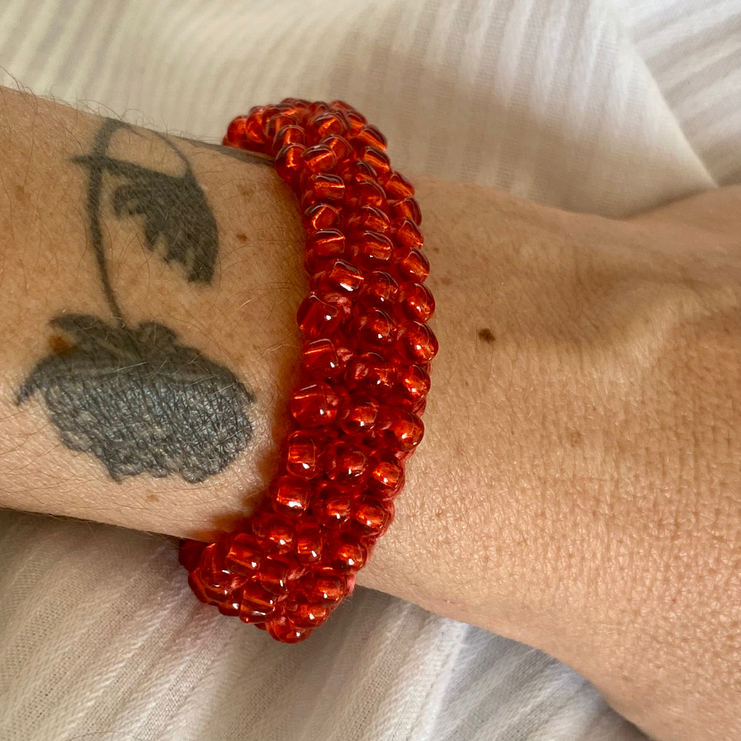 Les bracelets crochetés en perles