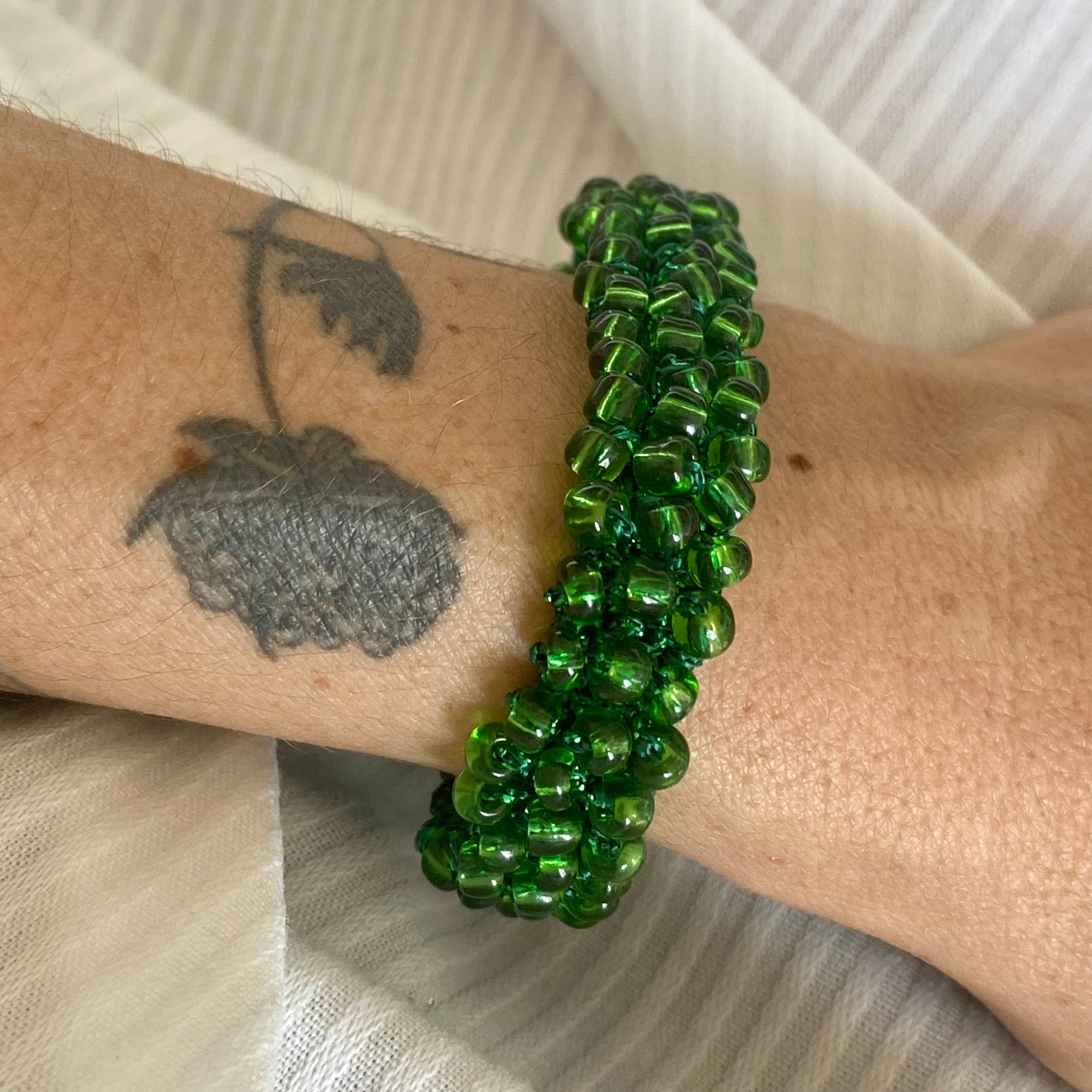 Les bracelets crochetés en perles