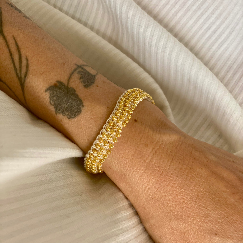 Les bracelets crochetés en perles