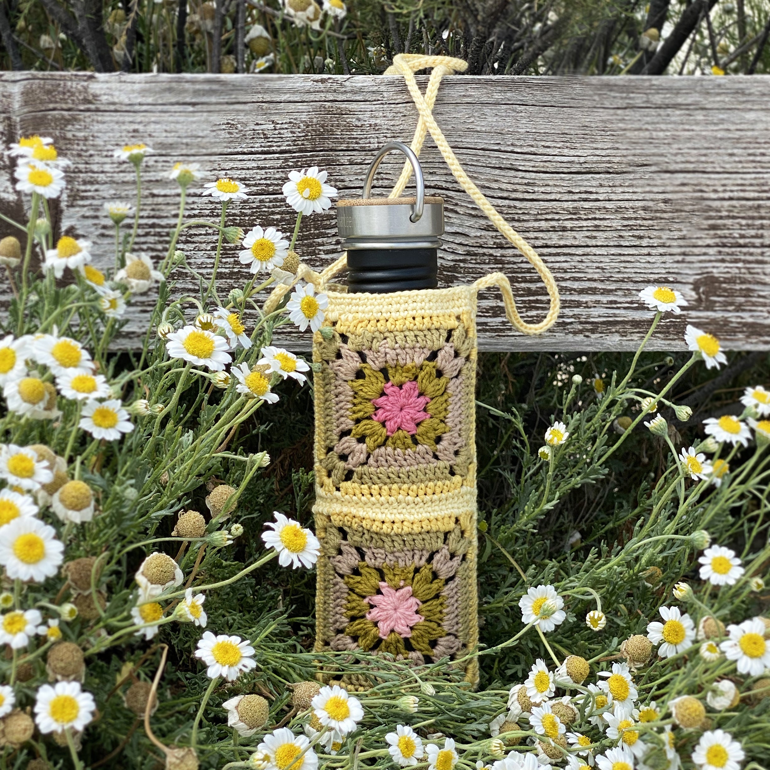 Le PORTE-GOURDE en GRANNY - TUTO GRATUIT