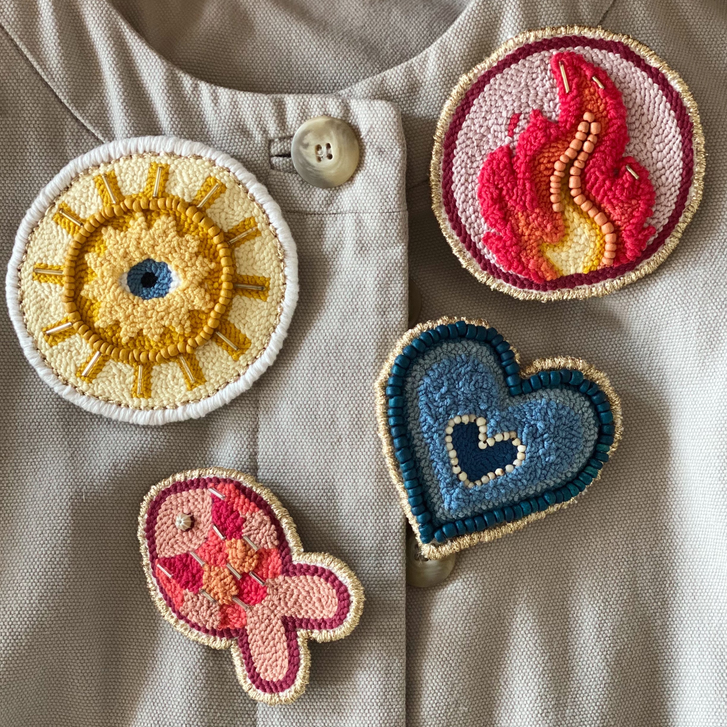 Les Broches - punchneedle