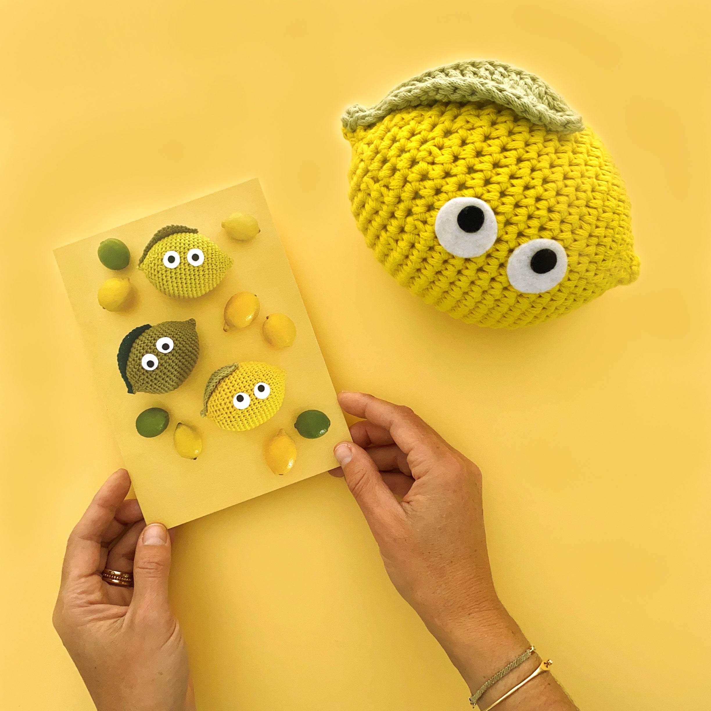Carte tuto Amigurumi "MO" le citron
