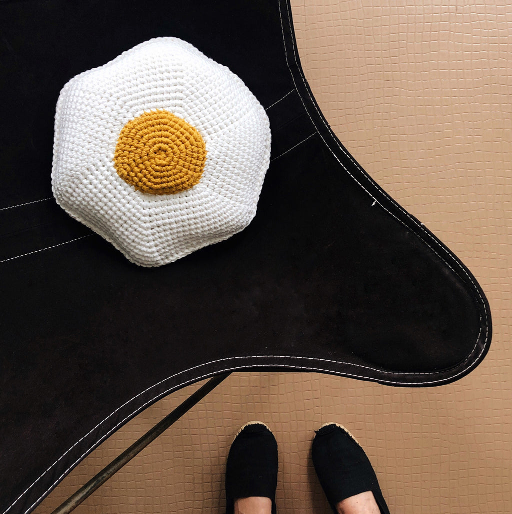 Le coussin "OEUF au PLAT"