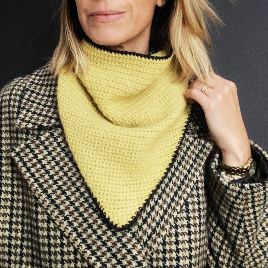 Foulard "TOUDOUDOU" - citron