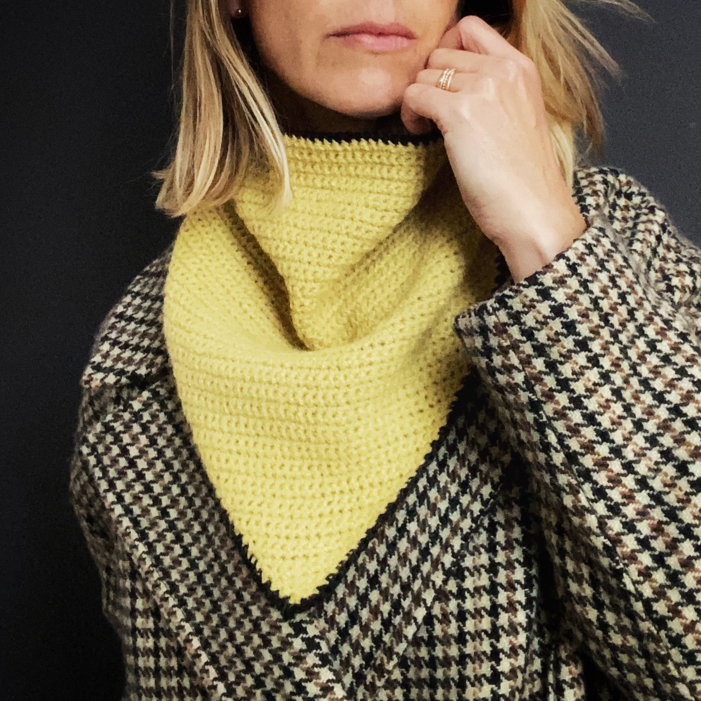 Foulard "TOUDOUDOU" - citron